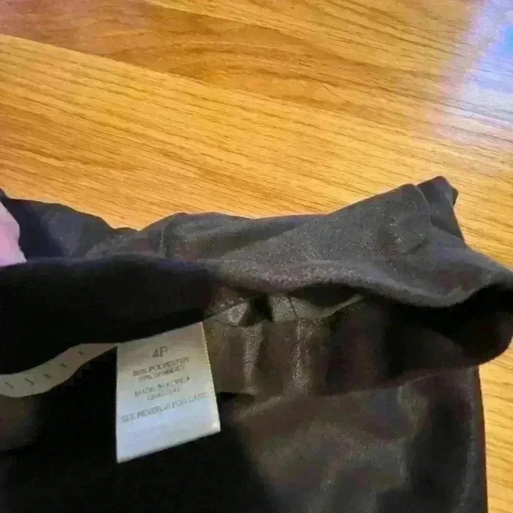 J Jill Vintage faux-suede long black midi skirt with cut out detailing - Picture 3 of 6